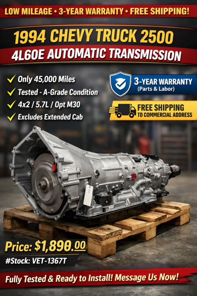 Chevy Truck 2500 4L60E Automatic Transmission